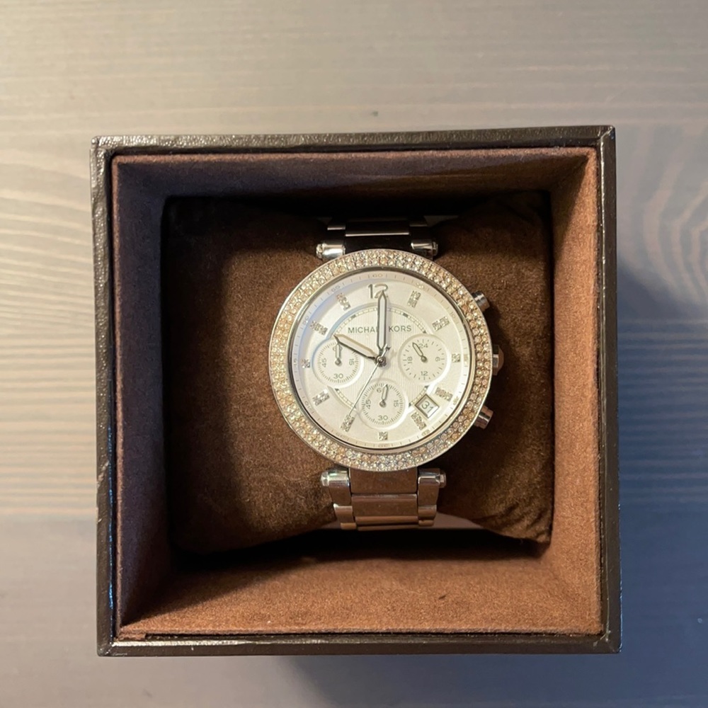 Michael Kors Crystal Accented Watch